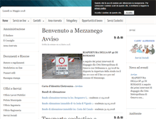 Tablet Screenshot of comunemezzanego.it